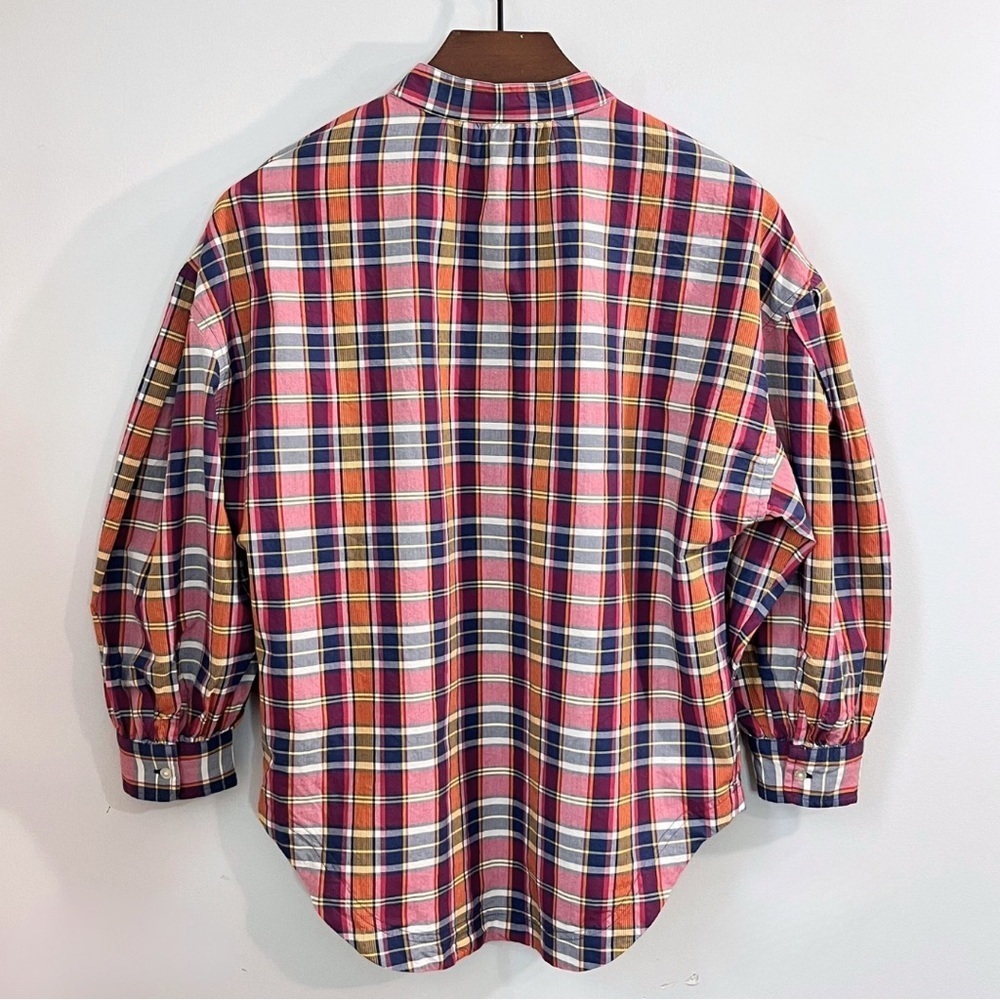 Lauren Ralph Lauren Tie Neck Plaid Blouse - Picture 4 of 16